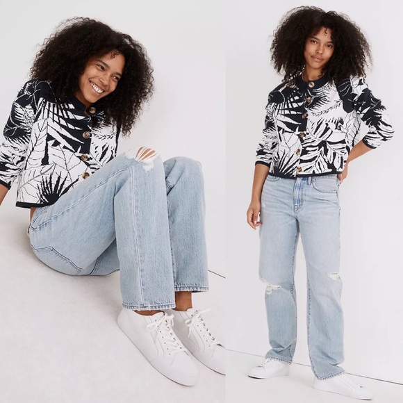 Madewell Relaxed Jeans in Cresthaven Wash Ripped Edition size 25 - Picture 1 of 14